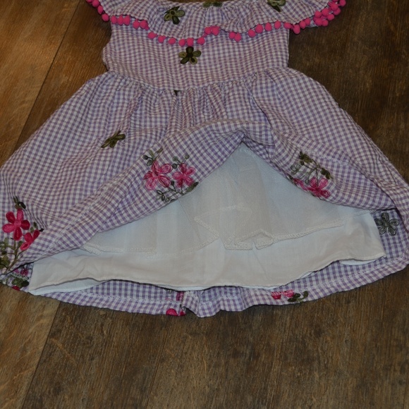 Rare Editions - Purple and White Checker Dress - Picture 4 of 7